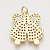 Brass Cubic Zirconia Pendants & Stud Earrings & Adjustable Rings Jewelry Sets SJEW-S043-02-7