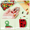 70Pcs 10 Styles Fruit & Vegetable Theme Glass Pendants GGLA-PH0001-69-3