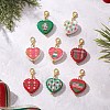 Christmas Printed Opaque Acrylic Pendant Decorations HJEW-JM04476-2