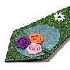 Easter Theme Egg Glitter Felt Necktie LS-AJEW-C030-01A-3