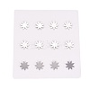Tarnish Resistant 304 Stainless Steel Stud Earrings EJEW-F234-06P-3
