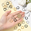 24Pcs 3 Colors 303 Stainless Steel Textured Hoop Earrings for Women EJEW-SC0001-80-4