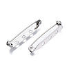 Tarnish Resistant 201 Stainless Steel Brooch Pin Back Safety Catch Bar Pins STAS-S117-022D-4