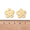 304 Stainless Steel Laser Cut Hollow Flower Connector Charms STAS-M111-10G-3