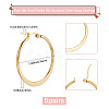 5 Pairs 304 Stainless Steel Hoop Earrings EJEW-BBC0001-92-2