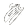 1.5MM 304 Stainless Steel Wheat Chain Necklaces for Men STAS-V011-03B-P-4