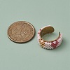 Glass Seed Beads Cuff Rings RJEW-MZ00016-02-6