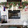 PP Plastic and Foam and Wire Christmas Wreath AJEW-WH20060-21-6