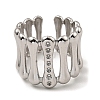 Non-Tarnish 304 Stainless Steel Open Cuff Rings RJEW-Z018-06P-2