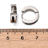 304 Stainless Steel with Enamel Hoop Earrings EJEW-M001-21A-P-3