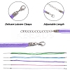 50Pcs 5 Colors Waxed Cord and Organza Ribbon Necklace Making NCOR-YW0001-02-4