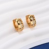 304 Stainless Steel Clear Cubic Zirconia Hoop Earrings EJEW-D331-08B-G-4