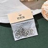 SHEGRACE Brass Micro Pave Clear Cubic Zirconia Hoop Earrings Findings XGR0153P-92P-6
