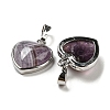 Natural Amethyst Pendants G-I358-A18-2