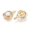 Natural Cultured Freshwater Pearl Rose Pendants PEAR-N020-07M-2