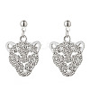 Alloy Rhinestone Dangle Stud Earrings FS-WG75FBE-02-1