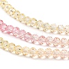 Transparent Painted Glass Beads Strands X1-DGLA-A034-T4mm-A09-4