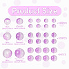 300Pcs Frosted Transparent Glass Beads GLAA-TA0002-78A-4