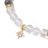 Brass Micro Pave Cubic Zirconia Charm Bracelets BJEW-JB12230-03-3