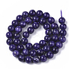 Natural Quartzite Jade Beads Strands G-S150-57-8mm-1-2
