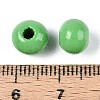 Spray Painted Round Natural Schima Wood Beads WOOD-A018-8mm-08-3