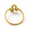Ion Plating(IP) 304 Stainless Steel Snake Adjustable Ring for Women LS-RJEW-B027-25G-3