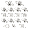 304 Stainless Steel Snap Clasps STAS-UN0009-06P-1