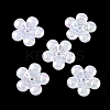 Plating Opaque Acrylic Imitation Shell Bead Cap OACR-P039-03D-1
