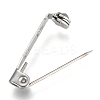Tarnish Resistant 304 Stainless Steel Brooch Findings Sets LS-STAS-G137-52P-02-2