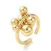 Brass Open Cuff Rings for Women RJEW-M169-02G-3