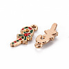 Eco-Friendly Alloy Enamel Pendants X-ENAM-T011-64-NR-3