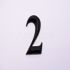 Plastic & PVC Number Sign Labels KY-WH0023-A02-03-1