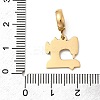 304 Stainless Steel Light Blue Enamel European Dangle Charms STAS-D153-18G-3