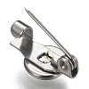 Tarnish Resistant 304 Stainless Steel Brooch Base Settings STAS-F191-04P-6mm-2