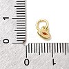 Brass Cubic Zirconia Charms KK-G554-02F-04-3