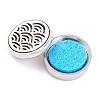 304 Stainless Steel Magnetic Diffuser Locket Aromatherapy Essential Oil Buckle AJEW-M027-06P-5