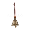 Iron Bell & Tibetan Style Alloy Key Pendant Decorations HJEW-JM03367-2
