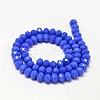 Faceted Rondelle Glass Beads Strands X-GLAA-I033-8mm-26-2