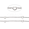 Tarnish Resistant 304 Stainless Steel Cable Chains CHS-K001-60-1