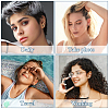 12Pcs 6 Colors Cubic Zirconia Diamond Stud Earrings EJEW-TA0001-09-9