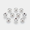 6-Petal Tibetan Style Alloy Flower Bead Caps TIBE-S220-P-RS-2