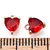 Valentine's Day Brass Charms X-ZIRC-Q021-020G-NF-3
