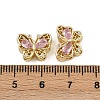 Brass Pave Cubic Zirconia Multi-strand Links ZIRC-F145-03G-02-3