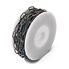 304 Stainless Steel Textured Paperclip Chains CHS-P029-01RC-3