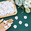 100Pcs Polyester Rhinestone Flower for Ornament Appliques DIY Wedding FIND-SP0004-90-3