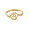 304 Stainless Steel Rings for Women RJEW-S238-09G-2