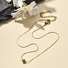 Stainless Steel Round Pendant Necklaces for Women NJEW-G160-02G-1