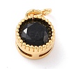 Real 18K Gold Plated Brass Inlaid Cubic Zirconia Charms LS-ZIRC-L100-081G-04-2