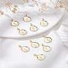 10Pcs Alloy Pendants FIND-LP0003-36E-1