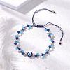 Glass Beads Braided Bead Bracelets BJEW-JB11894-1